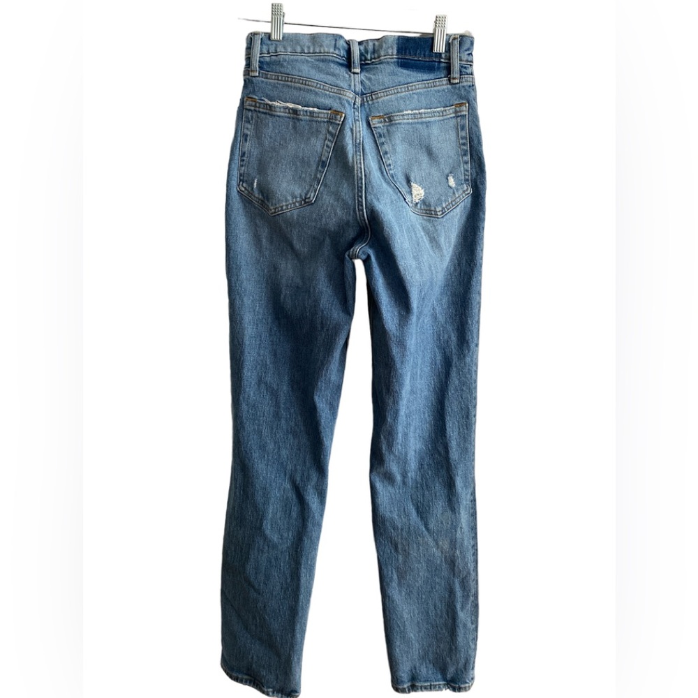 Abercrombie & Fitch The 90's Straight Ultra High Rise Cross Over Waist Jeans - Picture 3 of 10